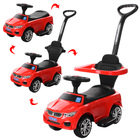 Каталка-толокар Bambi Racer M 3503B-3 із батьківською ручкою M 3503B-3 фото
